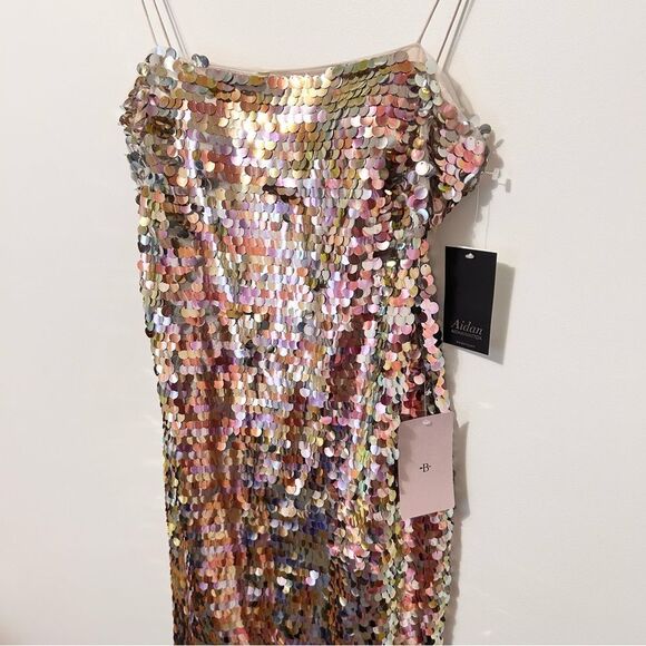 BHLDN x Aidan Mattox Starla Sequin Midi Dress Size 6 - Picture 7 of 12
